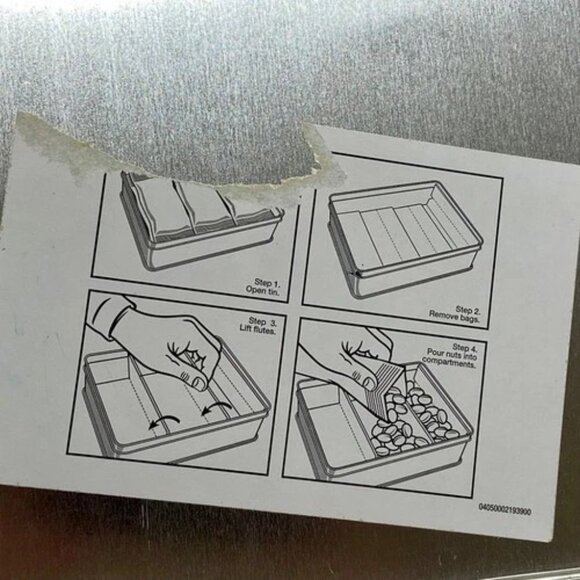 Vintage Mr. Peanut Planters Nuts Christmas Tin 9" x 7" Holiday Peanuts Container - Picture 10 of 12